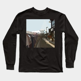 Jubilee Platform, Stratford Station E15 Long Sleeve T-Shirt